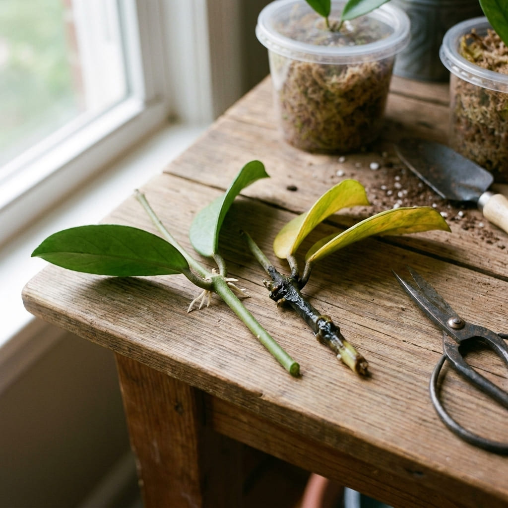 Healthy Stem vs Rotten Stem